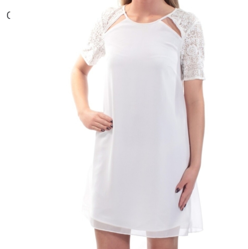 Bcbgeneration white lace dress